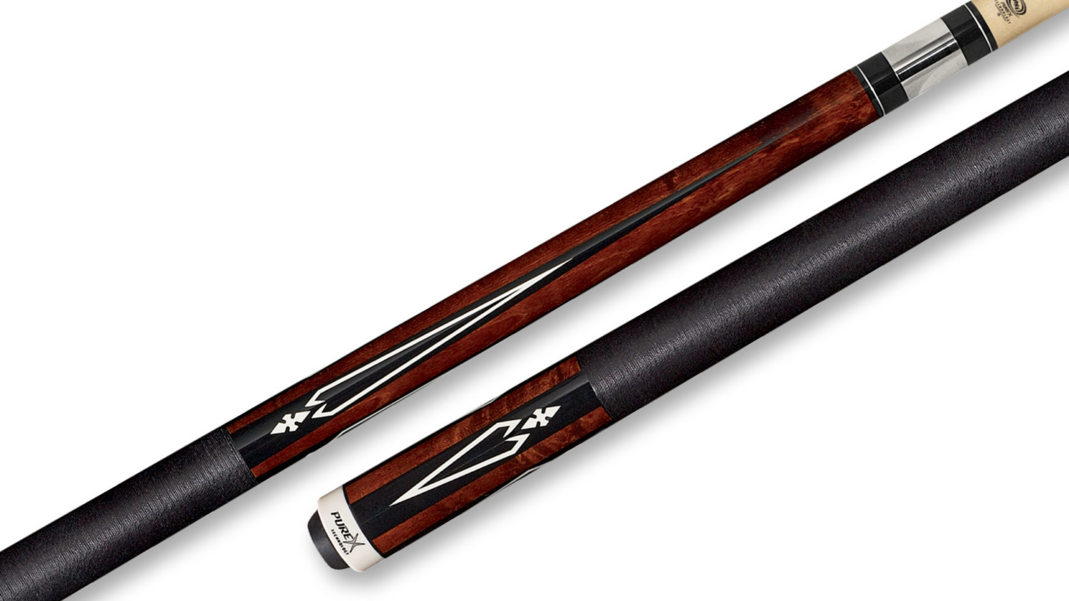 Pure X Pool Cue Antique Birdseye Point Graphics IrishLinen Wrap HXT15 • Billiards Direct