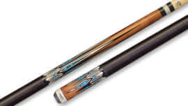 Pure X - Pool Cue Antique Maple Turquoise Graphics Irish-Linen Wrap - HXT61