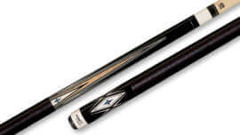 Pure X - Pool Cue Maple White Cobalt Poly Inlays Irish-Linen Wrap - HXT99