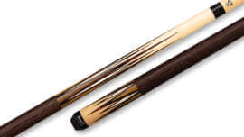 Pure X - Pool Cue Natural Birdseye Maple Brown Lizard Embossed-Leather Wrap - HXTE14