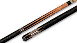 Pure X - Pool Cue Golden Maple Lacewood Pts Lizard Embossed-Leather Wrap - HXTE3