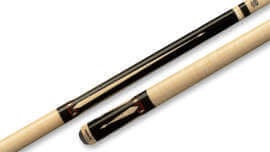 Pure X - Curly Maple Pool Cue Black Cocobolo and Bocote Graphics Wrapless - HXTE5