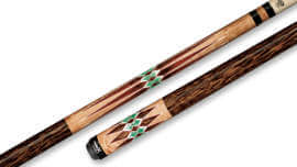 Pure X - Pool Cue Antique Maple Green Pearl Graphics Wrapless - HXTE6