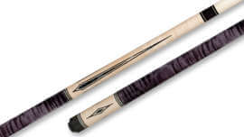 Pechauer - Birdseye Pool Cue Black-Pearl Inlays - JP07