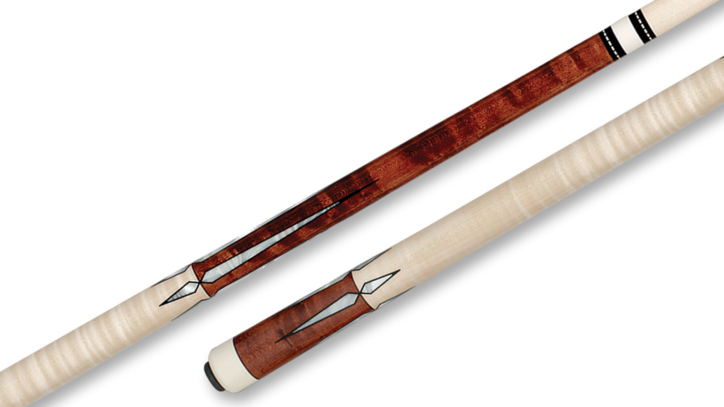Pechauer Glossy Birdseye Maple Pool Cue Rosewood Stain JP08