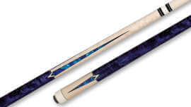 Pechauer – Glossy Birdseye Maple Pool Cue Blue Stain – JP09