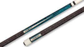 Pechauer – Glossy Birdseye Maple Pool Cue Turquoise-Pearl Inlays – JP11