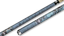 Lucasi - Blue Pool Cue Snake Wrap - LHLE-5
