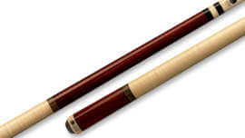 Lucasi - Pool Cue Exotic Rengas Bocote Rings Curly-Maple Wrapless - LZC11