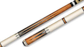 Lucasi - Antique Birdseye Pool Cue Abalone Wrapless - LZC46