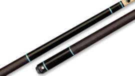 Lucasi - Black Pool Cue Turquoise Linen Wrap - LZD5
