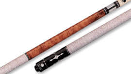 Lucasi - Walnut-Stained Birdseye Pool Cue Linen Wrap - LZE9