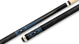 Rage - Black Pool Cue Colorful Inlay Graphics Nylon Wrap - RG212