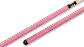 Rage - Metallic Pink Skulls and Hearts Pool Cue Wrapless - RG88