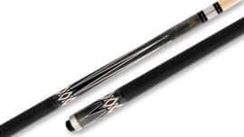Star - Grey Pool Cue with Linen Wrap - S13