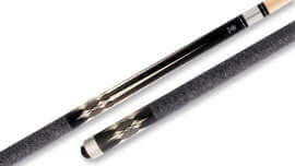 Star - Grey Pool Cue with Linen Wrap - S51