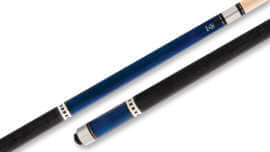 Star - Classic Blue Pool Cue with Linen Wrap - S5