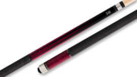 Star - Red Pool Cue with Linen Wrap - S75