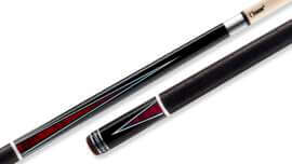 Poison - "Arsenic" AR3-3 Pool Cue Red Curly Maple - Ostrich Wrap