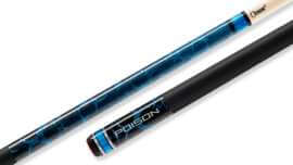 Poison -  "Cyanide" CY3-4 Pool Cue Blue Textured - Matte Handle
