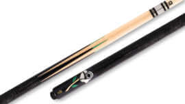 McDermott - Black Pool Cue Rose Inlay Embossed-Leather - G513