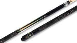 McDermott - Black Urethane Forearm Pool Cue Embossed-Leather - G610