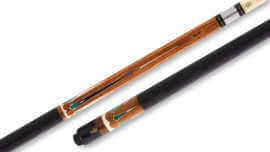 McDermott - Glossy Cocobolo Forearm Pool Cue Embossed-Leather - G706