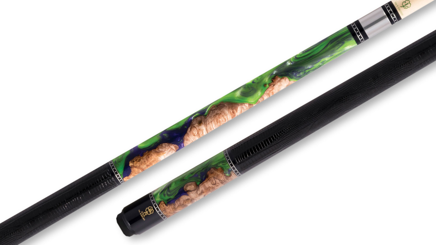 McDermott Pool Cue Zombie Night Shokwood LizardEmbossed Leather Wrap