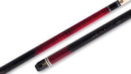 McDermott - Pool Cue Burgundy Curly Maple Lizard Embossed-Leather Wrap - H651