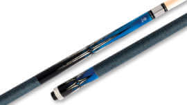 Star - Blue Pool Cue with Linen Wrap- S85