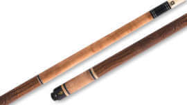 McDermott - Walnut Stain Birdseye Pool Cue Brown Lizard Embossed-Leather - G327