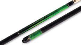 McDermott - Green Birdseye Pool Cue Embossed-Leather - G514