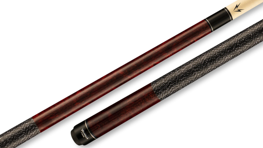 Valhalla Dark Wood Pool Cue IrishLinen Wrap VA120 • Billiards Direct