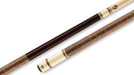 Viking - Pool Cue Brown Birdseye Maple Premium Rings Irish-Linen Wrap - B3221