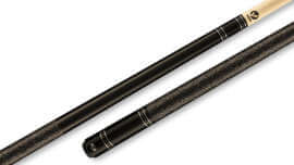 Viking - Black Pool Cue Northwoods Maple Irish-Linen Wrap - B3452