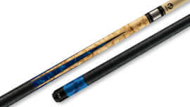 Viking - Pool Cue Birdseye Maple Black-and-Blue Irish-Linen Wrap - B4007
