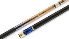 Viking - Pool Cue Birdseye Maple Cerulean Pearl Sleeve Irish-Linen Wrap - B4201