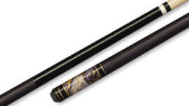 Players - Pool Cue Black Gold-Dust Irish-Linen Wrap - C948