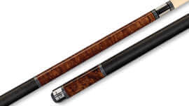 Players - Pool Cue Brown Birdseye Maple Irish-Linen Wrap - C950
