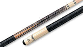 Players - Pool Cue Smoke Maple Genuine Inlay Points Irish-Linen Wrap - C-9921