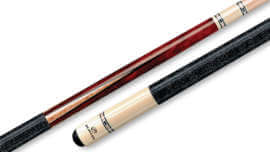 Players - Red Pool Cue Handcrafted Inlays Irish-Linen Wrap - C-9923