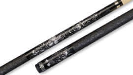 Players - Black Pool Cue - D-CN - Rubber Wrap