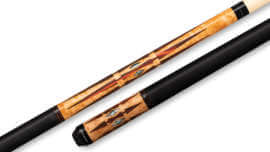 Players - Pool Cue Antique Maple Zebrawood Linen Wrap - E2330