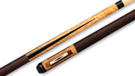 Players- Pool Cue Antique Maple Lizard Embossed-Leather Wrap - E-2340
