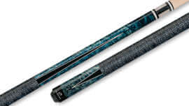 Players - Pool Cue Blue Birdseye Maple Irish-Linen Wrap - G-1002