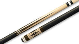 Players - Pool Cue Natural Maple Stacked-Leather Wrap - G-3384