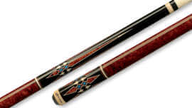 Players - Pool Cue Black Antique Maple Wrapless - G-3395