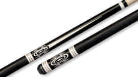Players - Pool Cue Black Lizard Embossed-Leather Wrap - G-3398