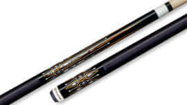 Players - Black Pool Cue Black-and-Blue Irish-Linen Wrap - G4135