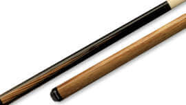 Players - Jump / Break Cue Zebrawood Black Wrapless - JB12